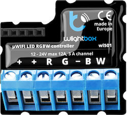 Blebox WLIGHTBOX Smart Ενδιάμεσος Διακόπτης Wi-Fi σε Μαύρο Χρώμα