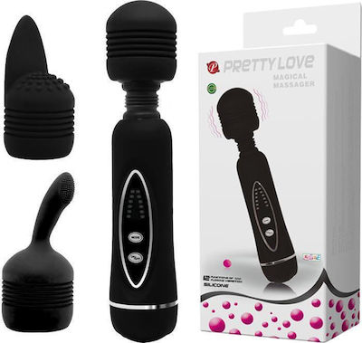 Pretty Love Vibrator Wand Body Massager Vibrator Masaj 20cm BW-055002A Negru