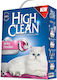 High Clean Bentonite Cat Litter with Scent Baby Powder 10lt