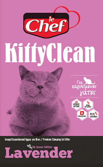 Le Chef KittyClean Bentonite Cat Litter with Scent Lavender 8kg A80510