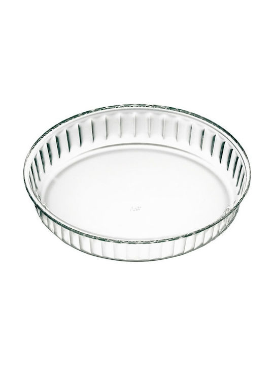 Simax Glass Round Heat-Resistant Cookware for Tart 26x26cm