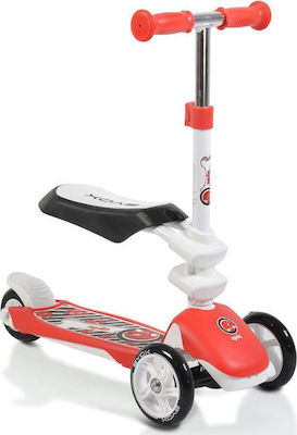 Byox Kinderroller Epic 2 in 1 3-Rad mit Sitz für 3+ Jahre Rot 107316