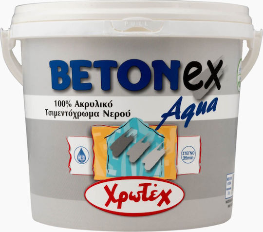 Χρωτέχ Betonex Aqua Τσιμεντόχρωμα Ακρυλικό Μολυβί 3lt