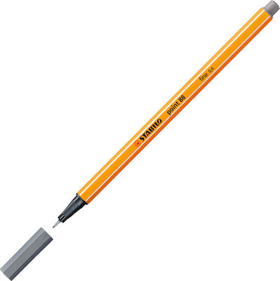 Stabilo Point 88 Zeichenmarker 0.4mm Gray