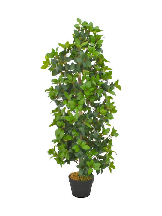 vidaXL Artificial Plant in Pot Laurel Green 120cm 1pcs