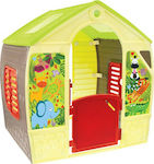 Mochtoys Kunststoff Kinder Spielhaus Garten Happy Gelb 102x88x108cm