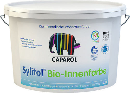 Caparol Sylitol Bio - Innenfarbe Χρώμα Υδρυάλου Λευκό 2.5lt