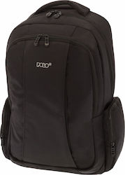 Polo Charger Σχολική Τσάντα Πλάτης Γυμνασίου - Λυκείου σε Μαύρο χρώμα Μ33 x Π17 x Υ49εκ