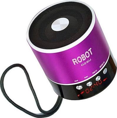 Robot 028U Φορητό Ηχείο με Ραδιόφωνο Purple