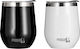 Panda Κύπελλο Glass Thermos Stainless Steel BPA Free Black 320ml with Mouthpiece 24314