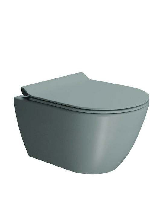 GSI Bakelite Soft Close Toilet Slim Seat Ghiacc...