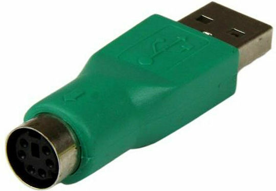 StarTech Μετατροπέας USB-A male σε PS/2 female Πράσινο 1τμχ GC46MF