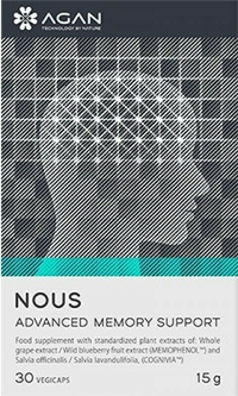 Agan Nous Advanced Memory Support Συμπλήρωμα για την Μνήμη & τη Συγκέντρωση 30 φυτικές κάψουλες