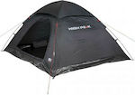 High Peak Monodome Σκηνή Camping Igloo Μαύρη 3 Εποχών για 4 Άτομα 240x210x130εκ.