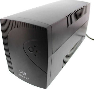 Well Stark 1200 UPS Line-Interactive 1200VA 720W with 3 Schuko Power Plugs