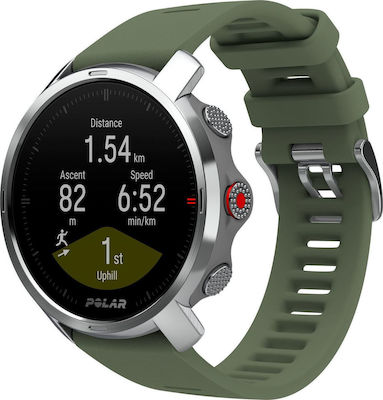 Polar Grit X Waterproof Smartwatch with Heart Rate Monitor (Green)