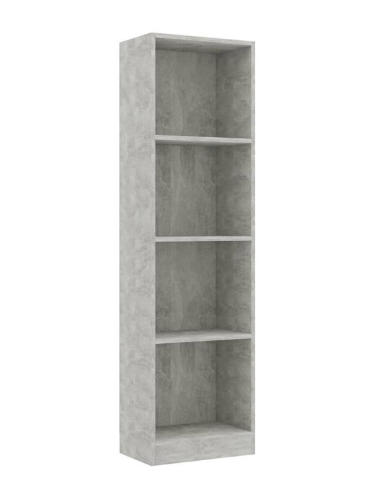 Bookcase Gray 40x24x142cm