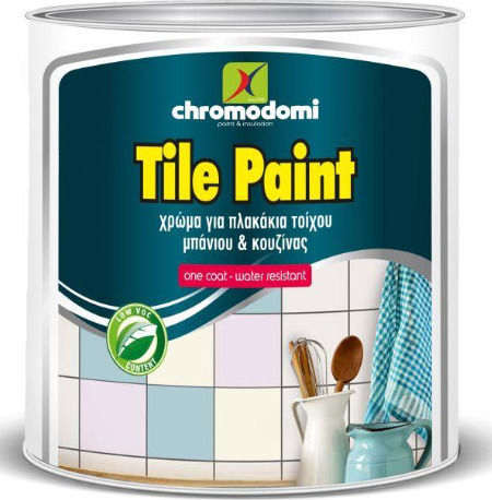 Χρωμοδομή Tile Paint Χρώμα Λευκό 750ml