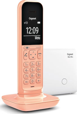 Gigaset CL390A Cordless Phone with Speaker Suitable for Seniors Orange