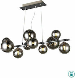 Wofi Villa Pendant Chandelier 10xG9 Black