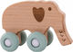 Bo Jungle Push Along Elephant on Wheels made of Wood for 6++ Months