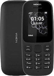 Nokia 105 (2019) Dual SIM Mobil cu Buton Negru