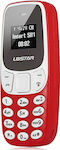 L8STAR BM10 Mini Dual SIM Mobile Phone with Buttons Red