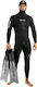 Seac Royal Divisible Wetsuit Double-Fold with Chest Pad for Speargun Black 7mm