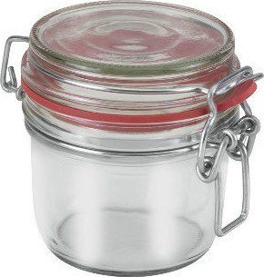Metaltex General Use Glass Jar with Airtight Lid Transparent 125ml