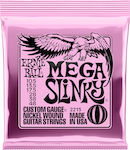 Ernie Ball Complete Set Nickel Wound String for Electric Guitar Slinky Mega 10.5-48