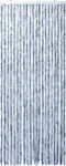 vidaXL Κουρτίνα Πόρτας από Ύφασμα Ασημί 90x220cm 284286