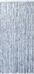 vidaXL Perdea ușă din Material Textil Silver 100x220cm 284287