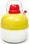 Homestyle Container with Faucet Thermos Plastic Yellow 5lt with Handle 3605051