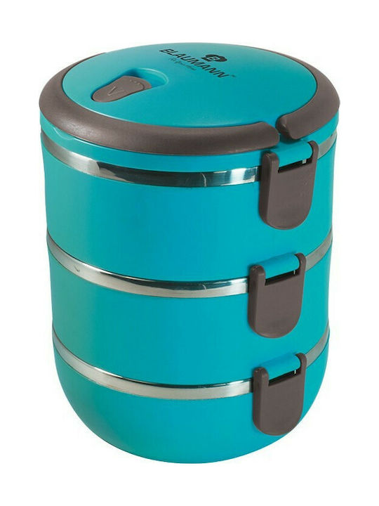 Blaumann Lunch Box Plastic Blue 1800ml 1pcs