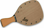 Joy Challenge Sport Strandracket Beige 345gr mit Geradem Griff Orange