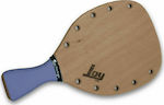 Joy Challenge Sport Strandracket Beige 345gr mit Geradem Griff Blau