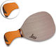 Joy RS Plus Beach Racket Beige 345gr with Slanted Handle Orange