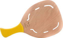 My Morseto Silver Beach Racket Beige with Slanted Handle Yellow