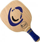 "το αγόρι" Energy Strandracket Beige 420gr mit Geradem Griff Blau