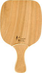 "το αγόρι" Racing Beach Racket Beige 420gr with Straight Handle Beige