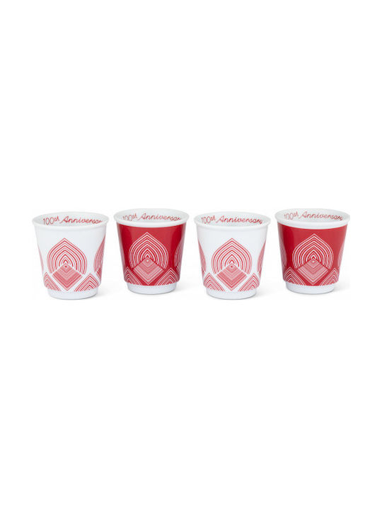 Bialetti Centenario Porcelain Cup Pink 4pcs