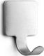 Inofix Inox Hanger Kitchen Hook with Sticker Silver 2pcs 2077-1
