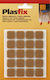 Inofix 4074-4 Τσοχάκια Τετράγωνα με Αυτοκόλλητο 17x17mm 20τμχ