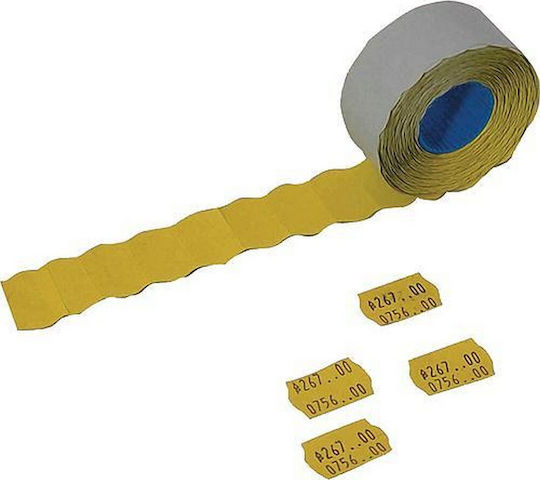 ICS 1000 Autocolante Autoadezive pe Rolă pentru Etichetator Galben 26x16mm 1buc