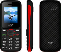 NSP 1800DS Dual SIM Mobil cu Buton Roșu