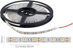 Spot Light Αδιάβροχη Ταινία LED Τροφοδοσίας 12V με Θερμό Λευκό Φως Μήκους 5m και 60 LED ανά Μέτρο Τύπου SMD