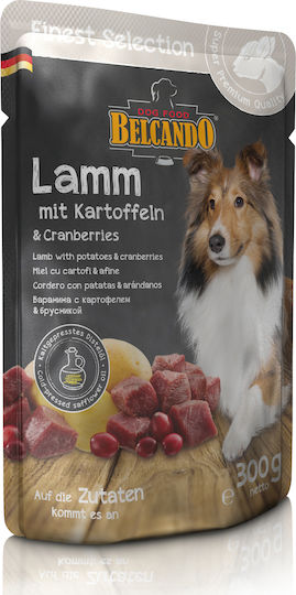 Belcando Finest Selection Wet Food Dogs in Pouches with Lamb, Blueberries and Potatoes Grain-Free 300gr