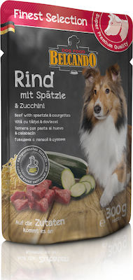 Belcando Finest Selection Wet Dog Food Pouch with Beef, Zucchini and Pasta 1 x 300gr