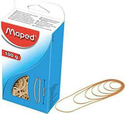 Maped Narrow Gummibänder Verpackung mit Durchmesser 80mm Braun 100gr