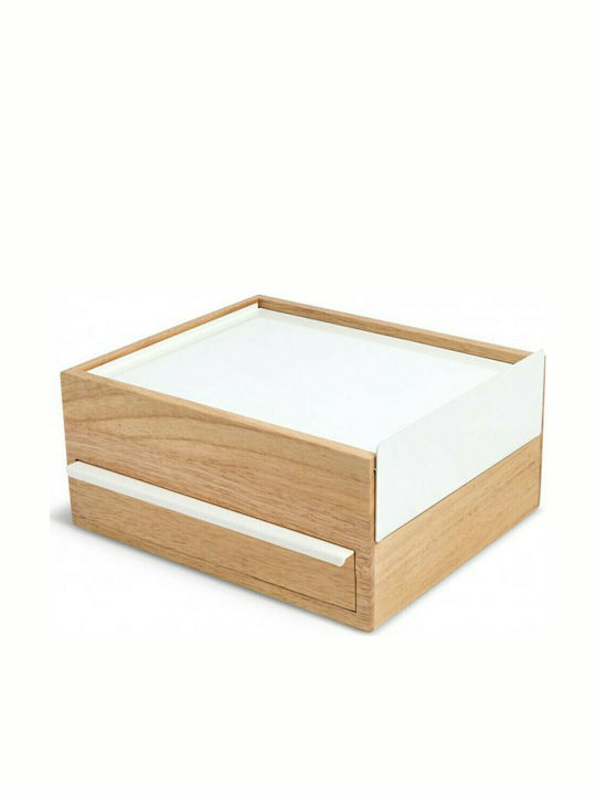 Umbra Stowit Wooden Jewellery Box with Drawer W...